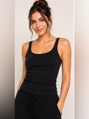 Gap Black Cotton Tank Top Women’s Small Basic Layering Camisole